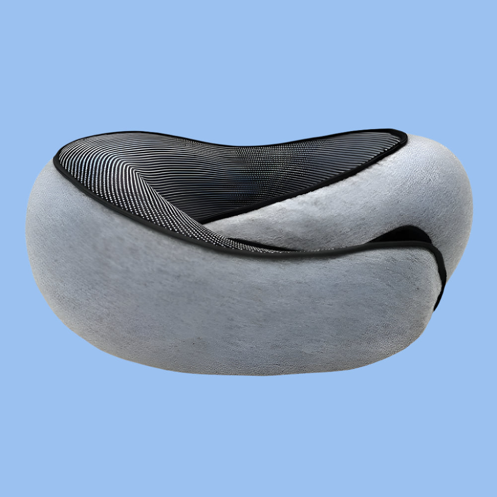 Neck Pillow Memory Foam Travel Pillow Soft Chin Support Pillow with 360-Degree Head Support for Home Airplanes and Car